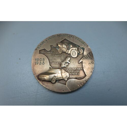 Médaille 80 Ans D'Union Marotzki Peugeot