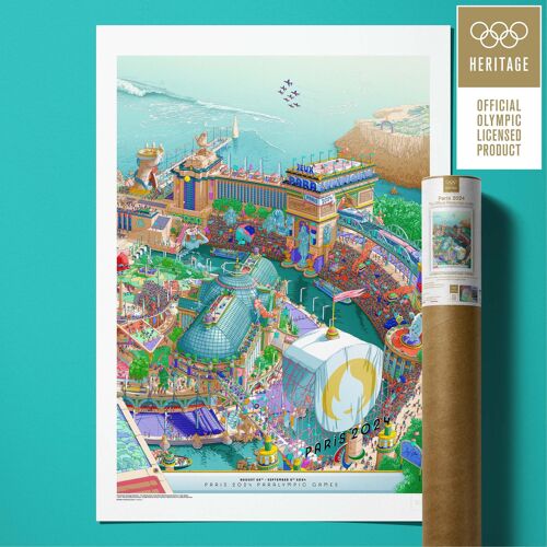 Affiche / Poster - Jeux Olympiques Paris 2024 - Ugo Gattoni - 50x70cm