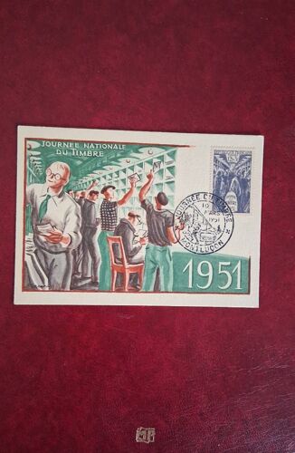 Philatélie Carte Journée Du Timbre 1951