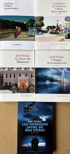 Lot 5 Livres Joël Dicker - De Fallois / Rosie Wolfe