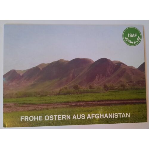 Carte Postale De La Bundeswehr Lors De La Mission Isaf En Afghanistan Pour Päques