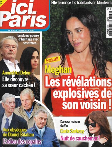 Ici Paris N°4169 28/05/2025 Harry & Meghan/ Anouchka Delon/ Obsèques De Daniel Bilalian/ Carla Sarkozy/ Douchka Esposito/ Festival De Cannes
