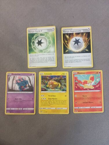 Lot 5 Cartes Pokémon Tempête Argentée Sans Doubles