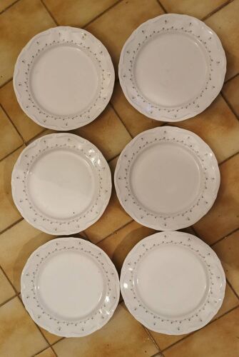 6 Assiettes Plates. Kronester. Bavaria.
