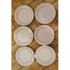6 Assiettes Plates. Kronester. Bavaria.
