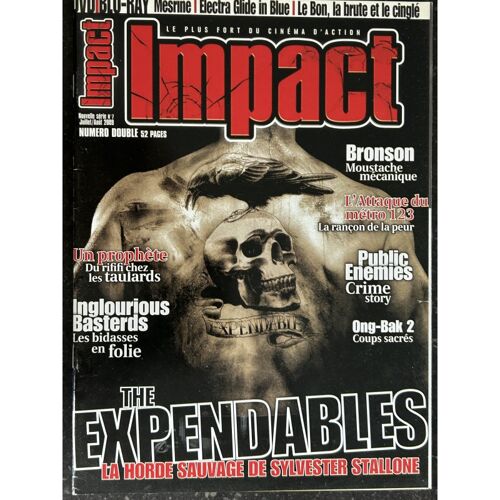 Mad Movies Impact °09/07 Stallone The Expendables Bronson Inglorous Basterds Public Enemies Mesrine