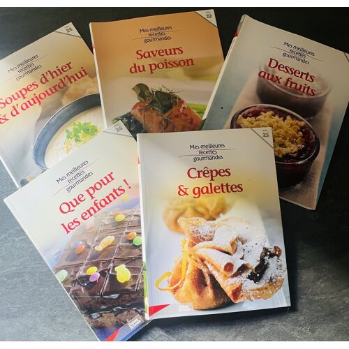 Lot De 5 Livres De Recettes - Mes Meilleures Recettes Gourmandes 