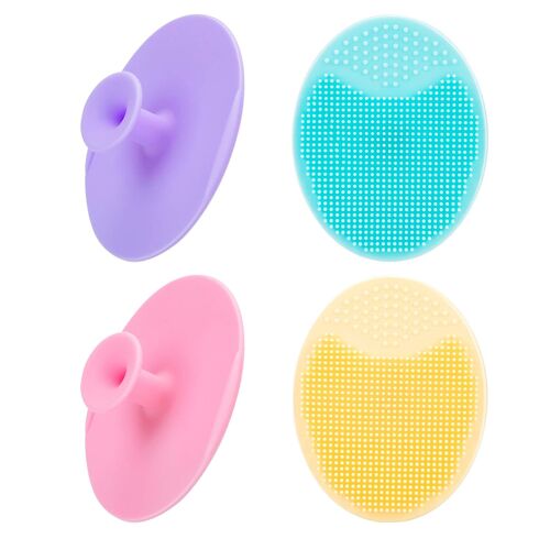 4 Paquets D'Épurateur Pour Le Visage, Brosse Nettoyante Pour Le Visage En Silicone Souple, Agent Exfoliant Pour Le Visage,Points Noirs, Pores D'Acné, Pour Des Soins De La Peau Nettoyants En Profondeur 
