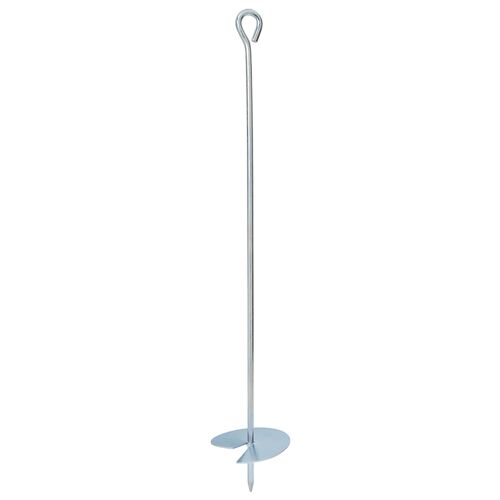 Vidaxl Ancre De Terre 2 Pcs Argenté Ø10 X 60 Cm Métal Galvanisé
