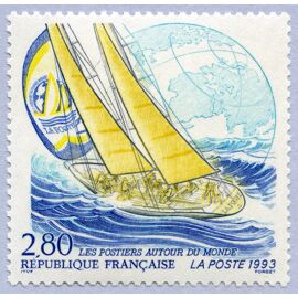 Les Postiers Autour Du Monde Dans La Withbread (Voilier) Année 1993 N° 2831 Yvert Et Tellier Luxe