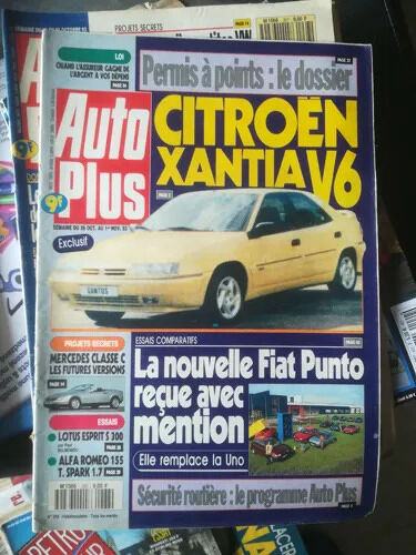 Auto Plus 268 De 1993 Alfa Romeo 155 Ts 1.7,Lotus Esprit S300,Subaru E 12,Fiat Punto 60 Sx,Citroen Xantia 1.9d Sx,