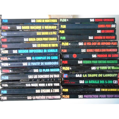 Sas Lot De 24 Livres Gérard De Villiers