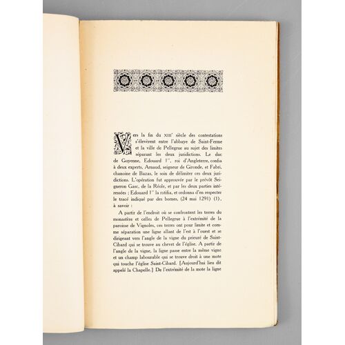 Une Abbaye Bénédictine. Saint-Ferme En Bazadais (2 Tomes - Complet) [ Edition Originale ]