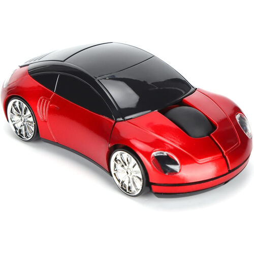 Souris optique ergonomique sans fil en forme de voiture avec récepteur USB, souris sans fil pour PC de bureau, 2.4G