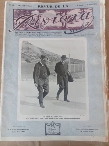 Revue De La Riviera 29 Mars 1914, N°118, 8eme Année