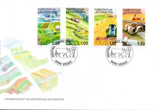 Liechtenstein, Enveloppe Premier Jour 2010, Agriculture
