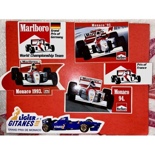 Autocollants Formule 1, Grand Prix De Monaco, Monaco