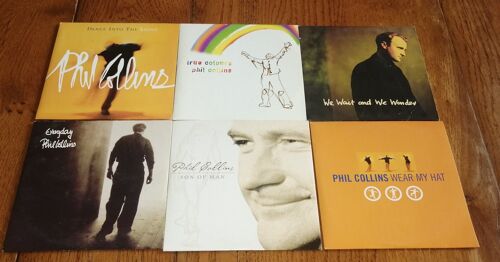 Lot 6x Cd Single Phil Collins " We Wait And We Wonder " 1994 " Everyday " 1994 " Wear My Hat " 1997 " Son Of Man " 1999 " Dance Into The Light " 1996 " True Colours " 2004 Rock Pop