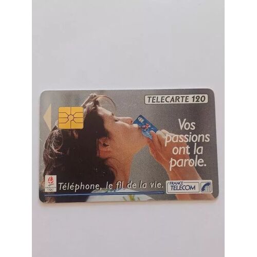 F240a Télécarte Carte Téléphone Puce 120 Unités Gem1 Vos Passions Ont La Parole Téléphone Le Fil De La Vie 12/91 Sans Cadre Au Verso Sur Le No De Série