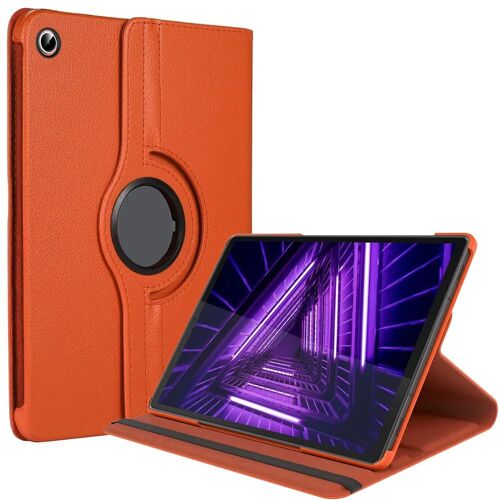 Coque pour Lenovo Tab M10 FHD Plus (2e Gen), Protection avec Support Rotatif - Orange - E.F.Connection