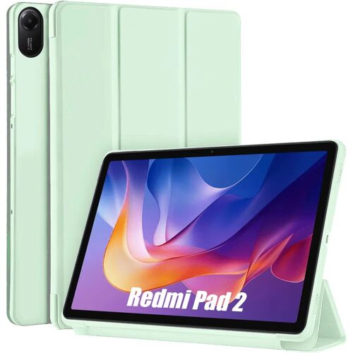Coque pour Xiaomi Redmi Pad 2, Protection Anti-Rayures avec Support Veille-Réveil - Vert - E.F.Connection