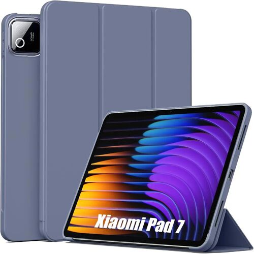 Coque pour Xiaomi Pad 7 / 7 Pro 11,2 Pouces - Protection Slim avec Fonction Support - Violet - E.F.Connection