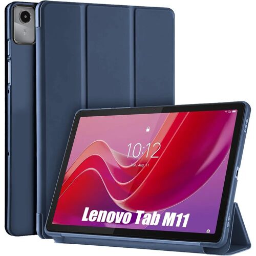 Coque pour Lenovo Tab M11, Protection Anti-Rayures avec Support Veille-Réveil - Bleu Marine - E.F.Connection