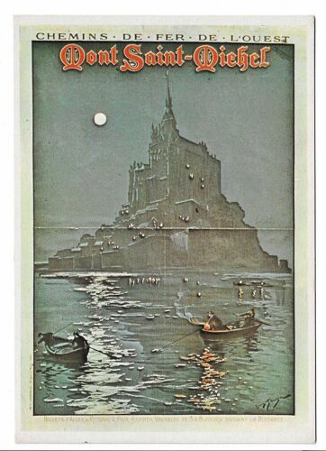 Carte Postale Louis Tauzin , Chemins De Fer De L'Ouest , Mont Saint-Michel