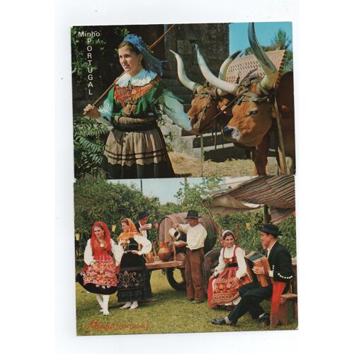 Minho - Costumes Régionaux : Deux Cartes Lusocolor -Arcos De Valdevez.