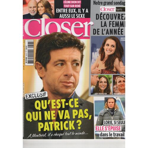 Closer 393 - 21/12/2012 - Céline Dion - Kristen Stewart - Patrick Bruel - Lorie