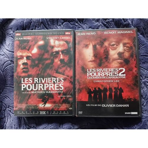 Lot "Les Rivières Pourpres" + "Les Rivières Pourpres 2" En Dvd Locatifs