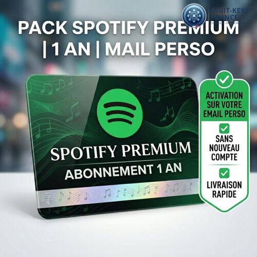 Spotify Premium (1 An) - Activation Sur Compte Perso