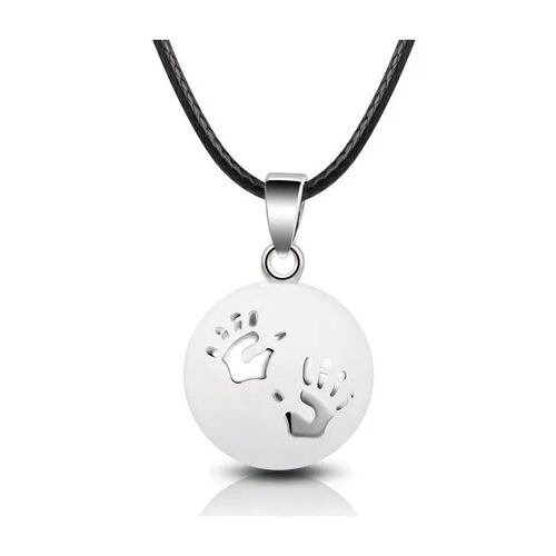 Bola De Grossesse À Motif Empreintes De Mains De Bébé