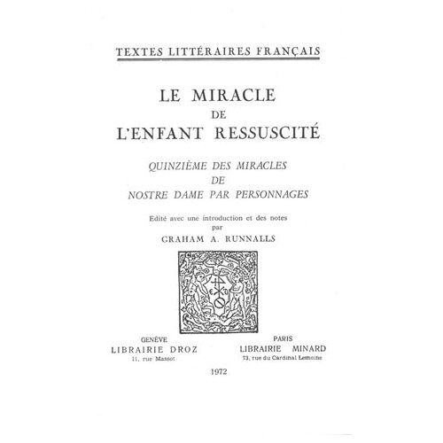 Le Miracle De L'enfant Ressuscité