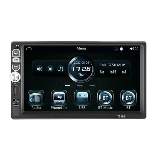 Autoradio Bluetooth 7 Pouces HD CarPlay Android Auto Caméra Recul FM USB YONIS