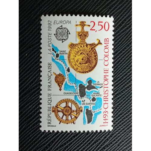 Timbre France ( Yt 2755 ) 1992 C.E.P.T.- 500ème Anniversaire De La Découverte De L'amérique