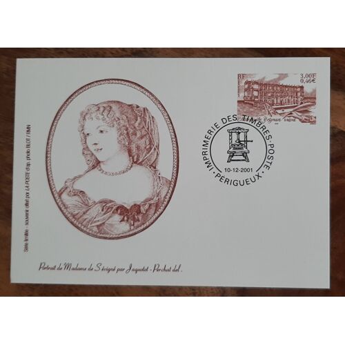 Carte Entier Postal Épreuve Timbre "Château De Grignan" N°3415- Portrait Madame De Sévigné.