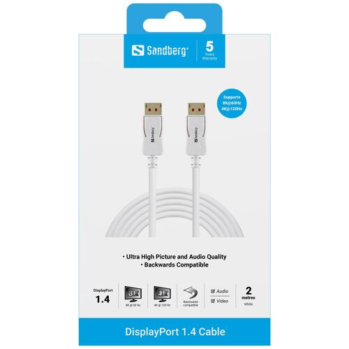 Sandberg DisplayPort 1.4 8K60Hz 2m