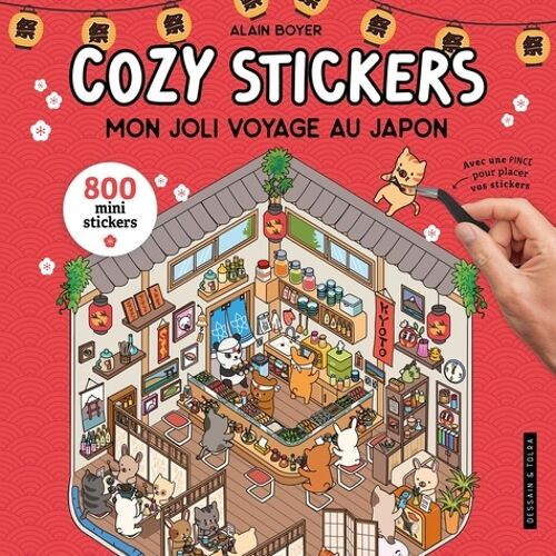 Mon Joli Voyage Au Japon - 5 Scènes À Créer Avec 800 Mini Stickers - Avec Une Pince Pour Coller Vos Stickers