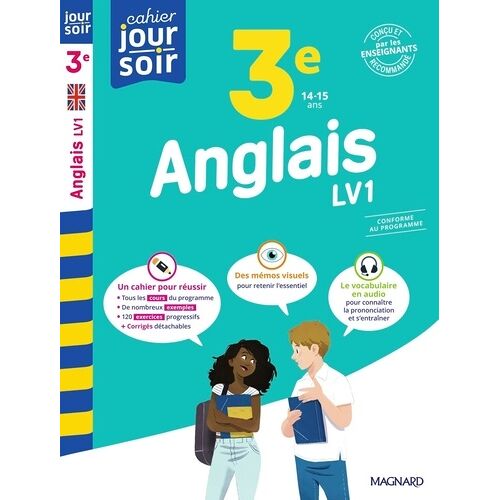 Anglais 3e Lv1 - Cahier Jour Soir - Conçu Et Recommandé Par Les Enseignants