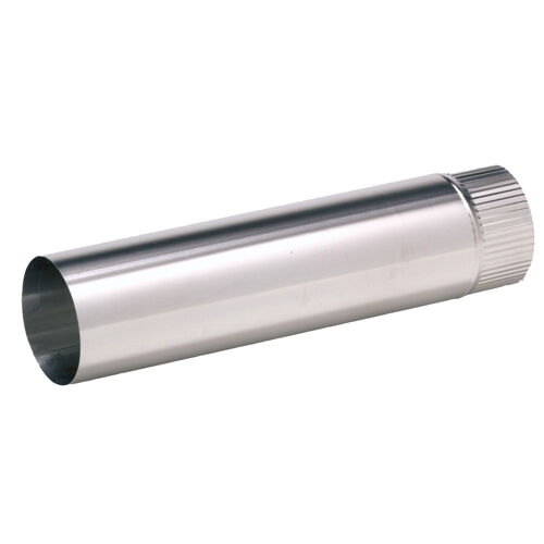 Tube rigide TEN en aluminium argenté 500 mm D167 emboîtement 60 mm