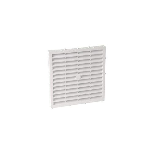Grille de ventilation façade rectangulaire NICOLL M161 150 mm blanche
