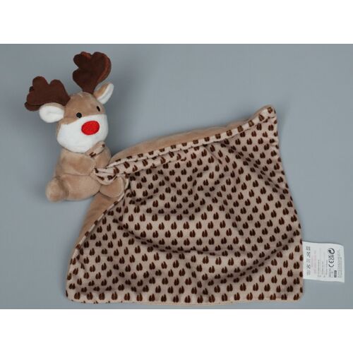 Doudou renne mouchoir Kiabi beige marron