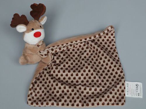 Doudou renne mouchoir Kiabi beige marron