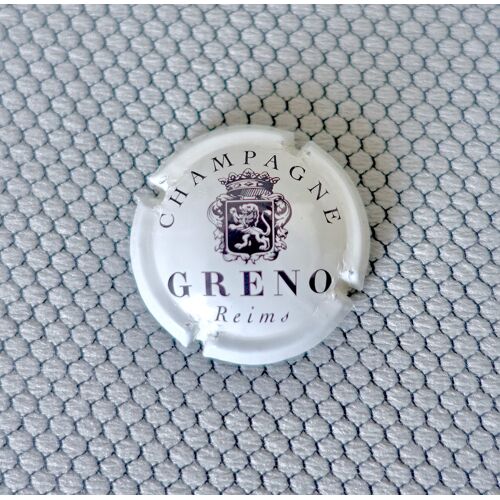 Capsule Champagne Greno. Quart, 25 Mm. Blanc Cassé Et Noir.