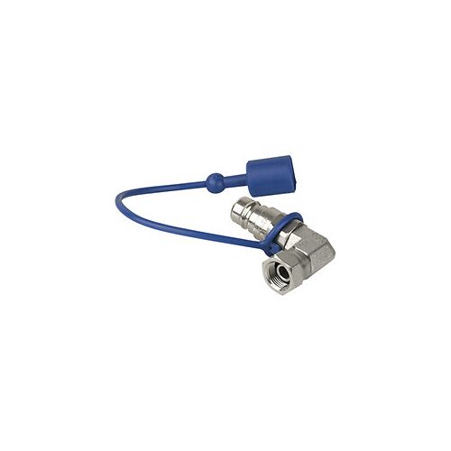 CO2 90 degrés 3/8 to Q-lock Adapter male