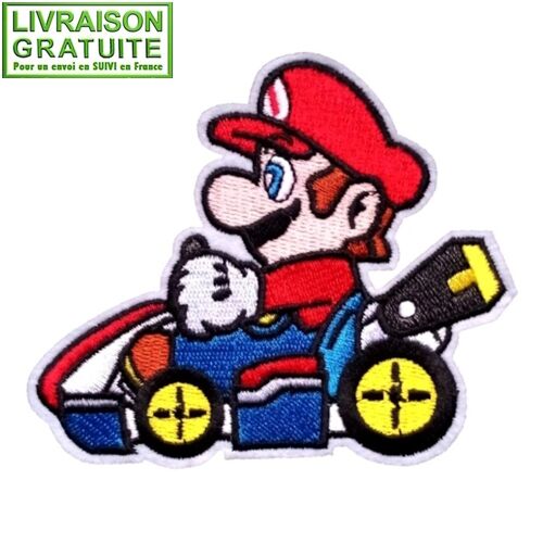 Patch Écusson Mario Kart - Thermocollant (Réf 2)