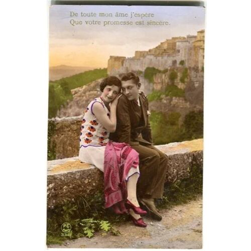 Carte Postale Ancienne - Non Circulée - " De Toute Mon Âme J'Espère Que Votre Promesse Est Sincère " - Réf P C 3341
