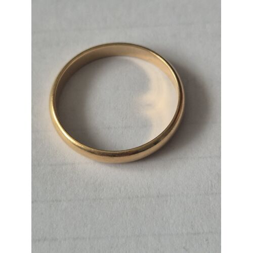 Bague/Alliance En Or 18 Carats.