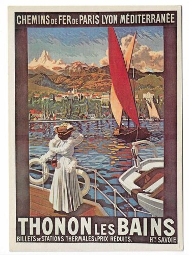 Carte Postale Robert Boullier 1905 , Chemins De Fer De Paris Lyon Méditerranée , Thonon Les Bains , Hte Savoie